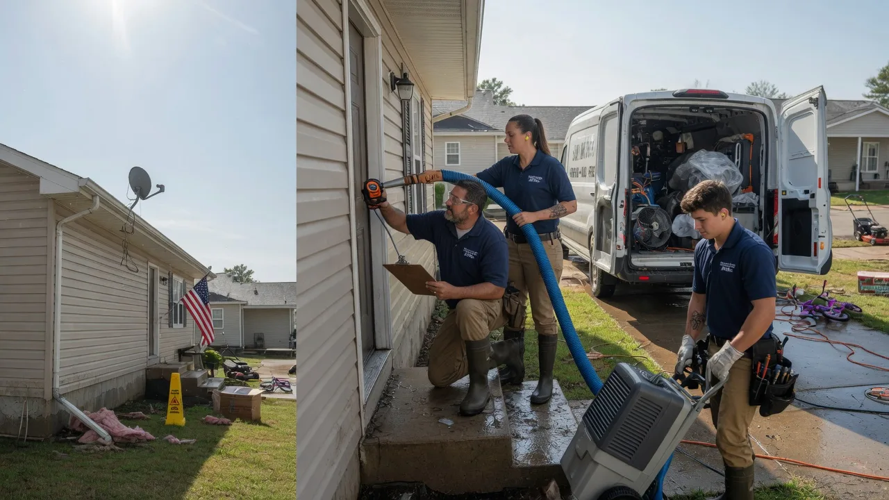 Ceiling Water Damage Restoration in Omega, OK near me